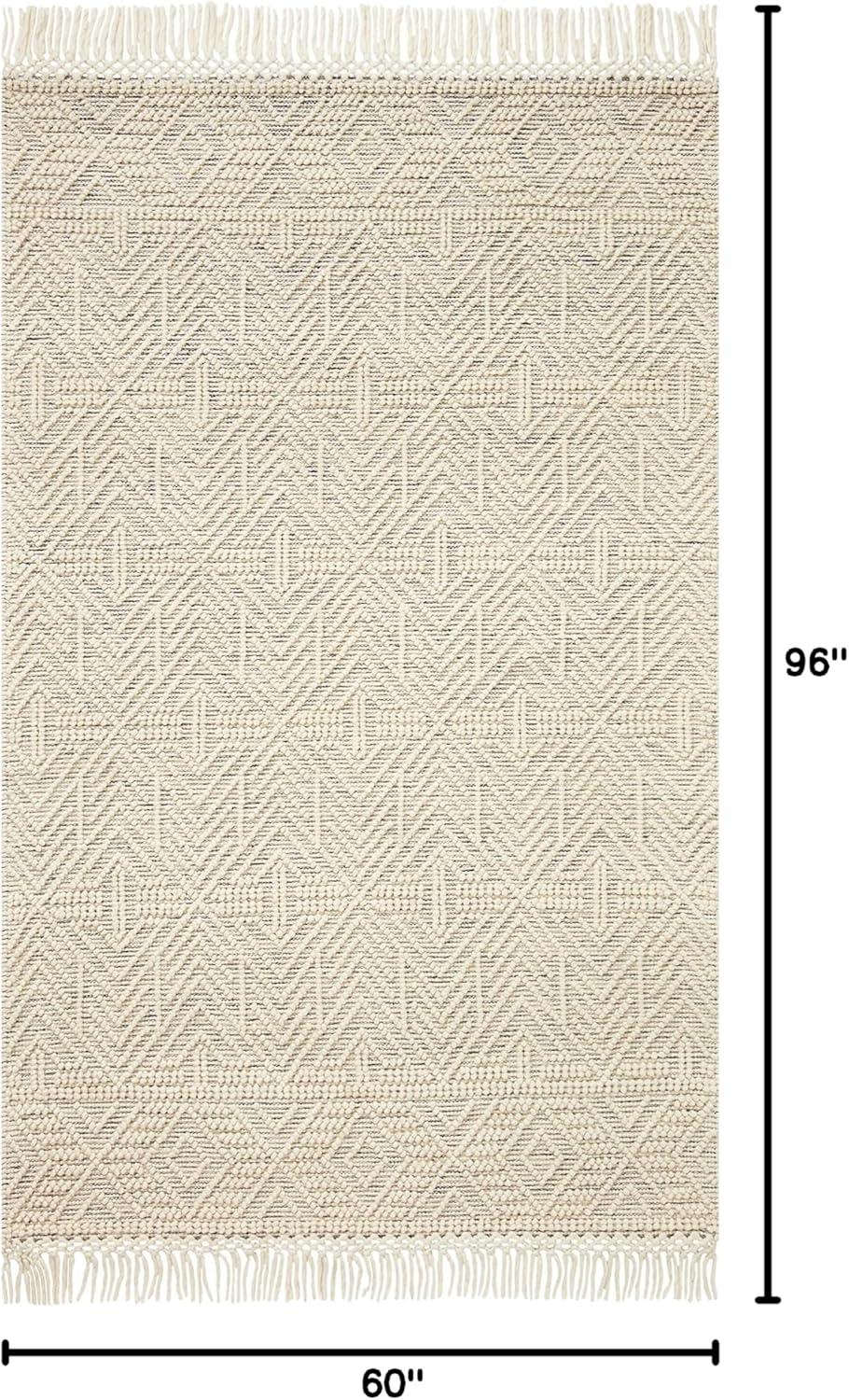 image:imageLoloi Noelle IvoryBlue 50 x 80 Area RugIvory Black
