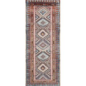 Loloi Fiona Collection B20342 Blue/Purple 2′-0″ x 5′-0″ Accent Rug(Coral / Blue)