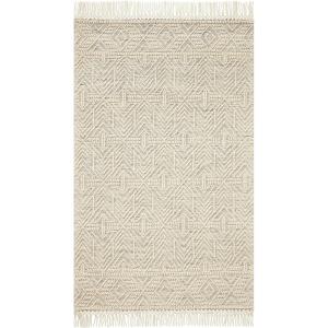 Loloi Noelle Ivory/Blue 5′-0″ x 8′-0″ Area Rug(Ivory / Black)
