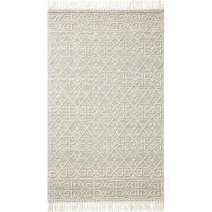 Loloi Noelle Ivory/Blue 5′-0″ x 8′-0″ Area Rug(Ivory / Blue)