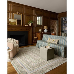 Loloi Rifle Paper Co. Orchard Collection ORH-05 Natural/Multi 2′-6″ x 11′-6″ Runner Rug Machine Washable, Floral, Vintage Inspired, Farmhouse,Printed,Low Pile,Soft,Living Room,Bedroom,Dining,Carpet(Ivory / Multi)