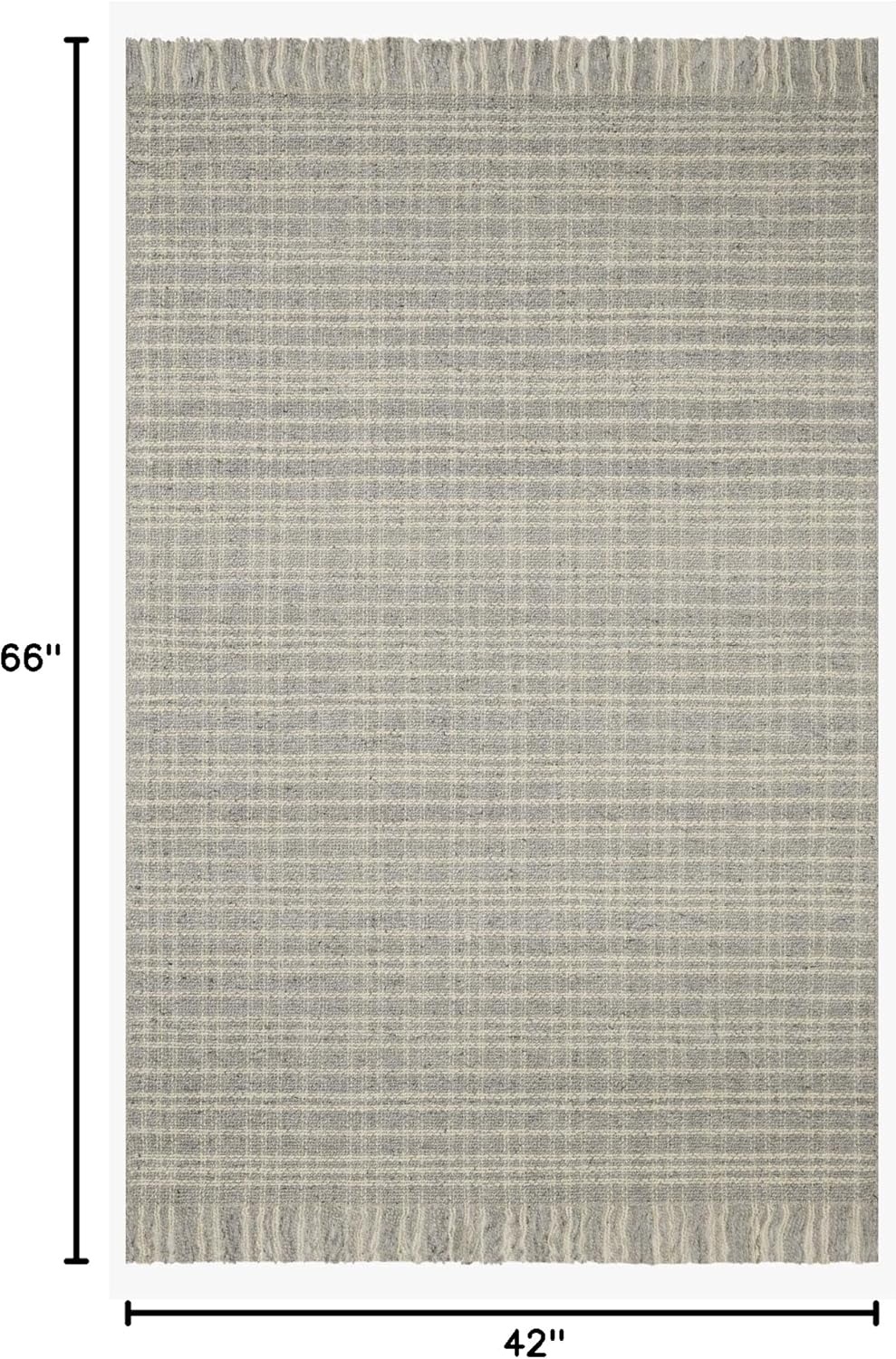 image:imageLoloi Joanna Gaines Caleb Collection Grey amp Natural 36 x 56 Accent Rug Timeless Plaid Area Rugs for Living Room Bedroom Entryway amp Hallway No Shed High Traffic Home Decor Rug