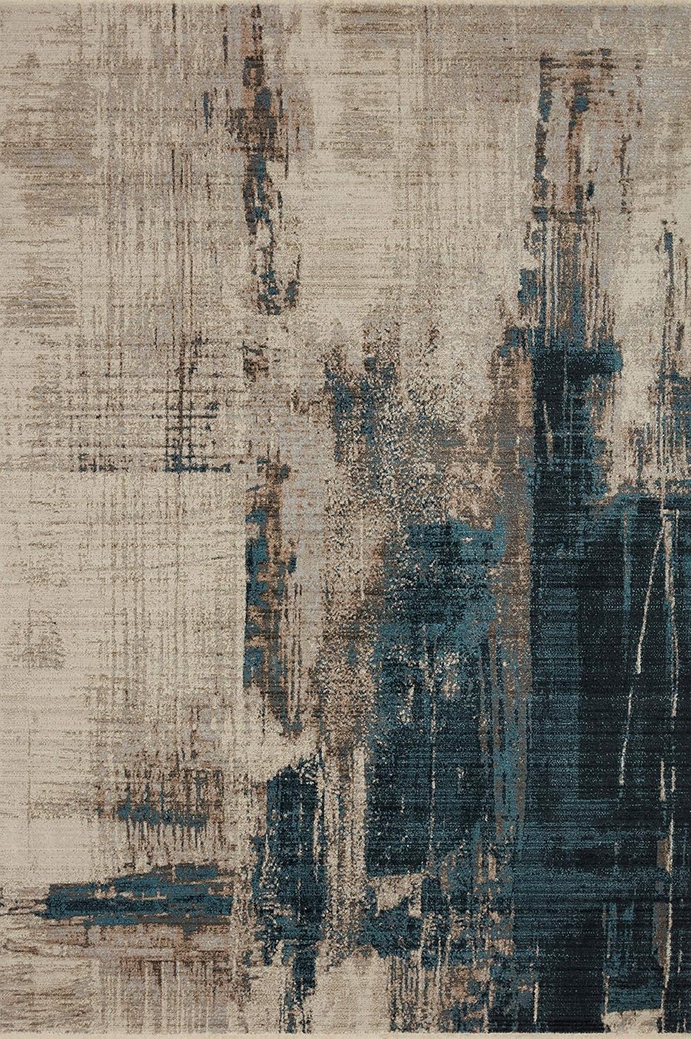 image:imageLoloi Leigh Collection LEI04 SilverMulti 53 x 76 Area RugSlate Denim