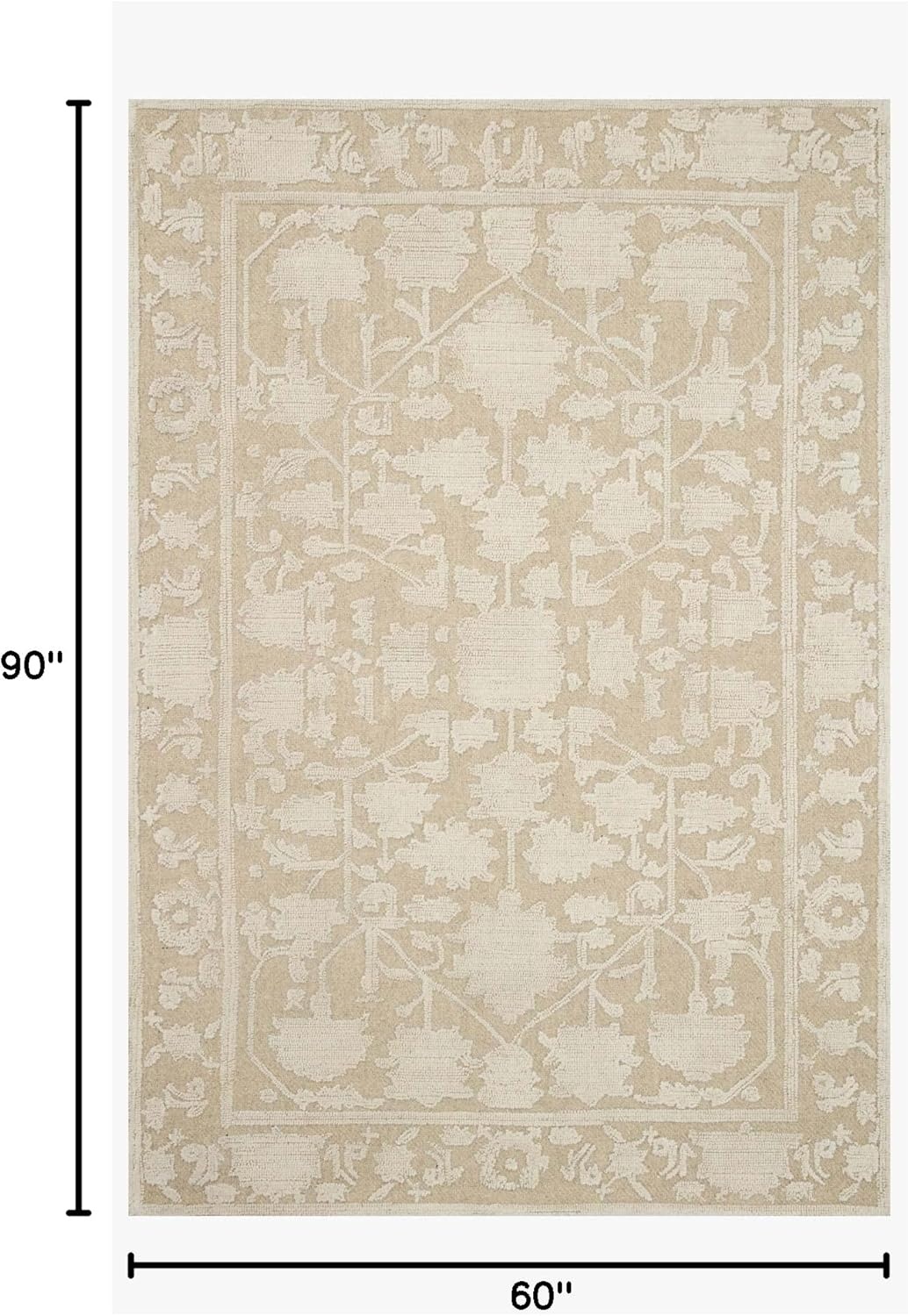 image:imageLoloi Magnolia Home by Joanna Gaines Gloria BarkKhaki 50 x 76 Area RugNatural Ivory