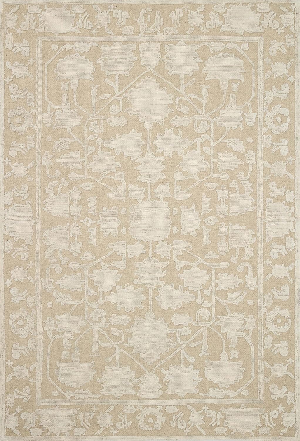 image:imageLoloi Magnolia Home by Joanna Gaines Gloria BarkKhaki 50 x 76 Area RugNatural Ivory