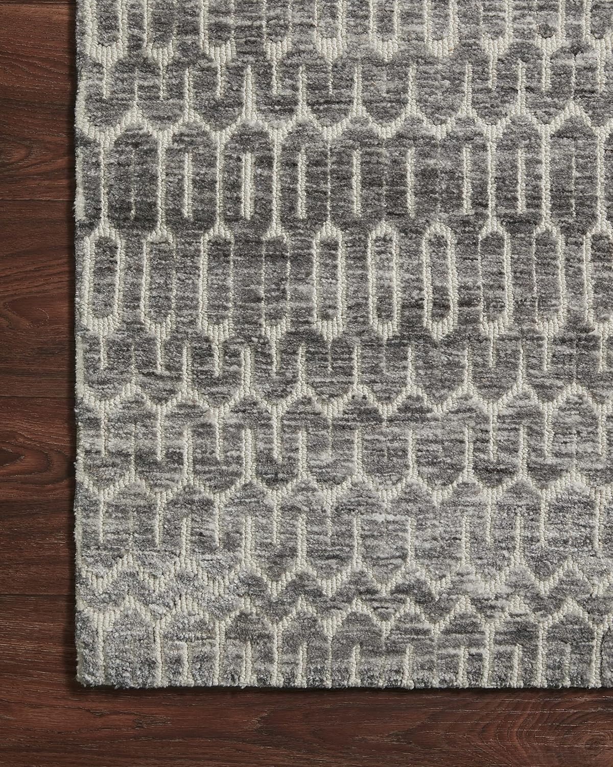 image:imageLoloi Neda Collection NED06 NaturalSlate 50 x 76 Area RugIvory Charcoal
