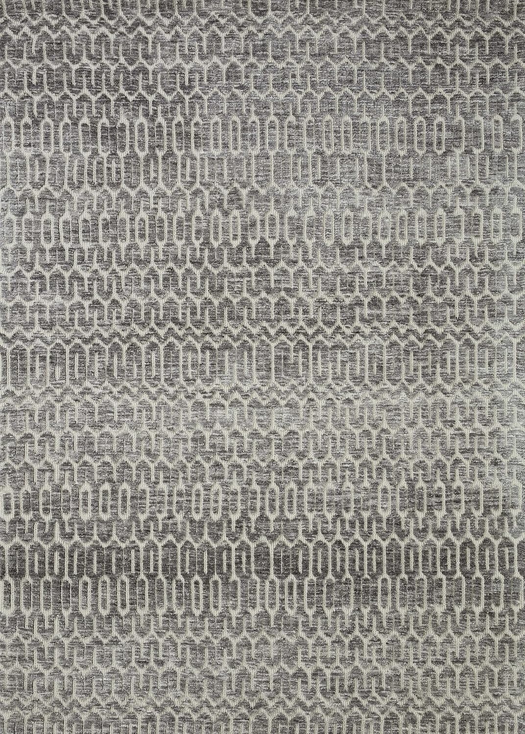 image:imageLoloi Neda Collection NED06 NaturalSlate 50 x 76 Area RugIvory Charcoal