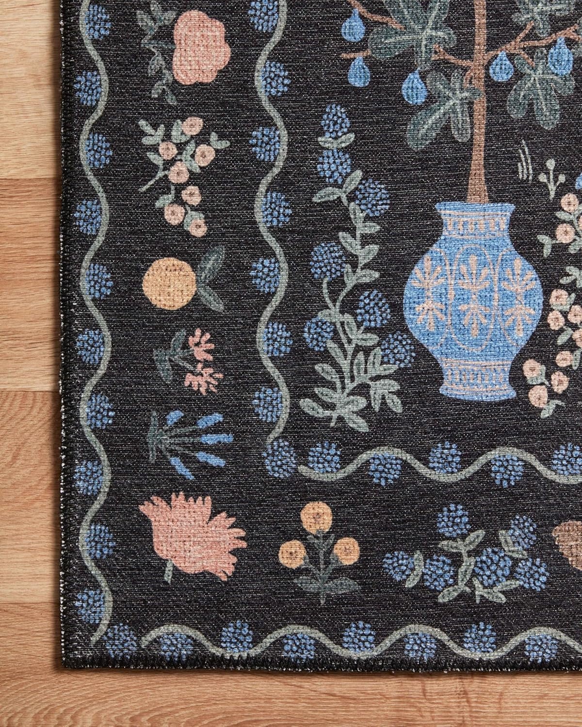 image:imageLoloi Rifle Paper Co Menagerie Black 50 x 76 Area Rug