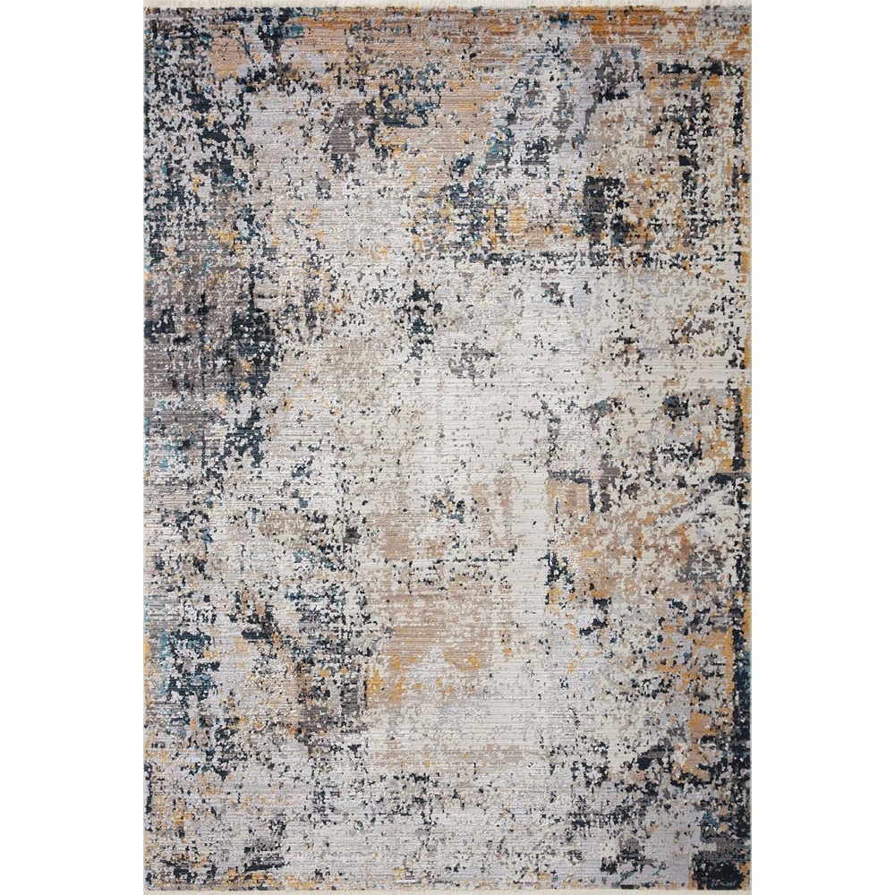 image:imageLoloi Leigh Collection LEI04 SilverMulti 53 x 76 Area RugIvory Multi