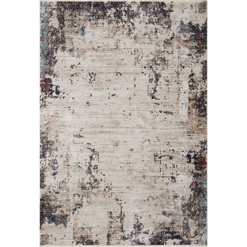 image:imageLoloi Leigh Collection LEI04 SilverMulti 53 x 76 Area RugIvory Straw