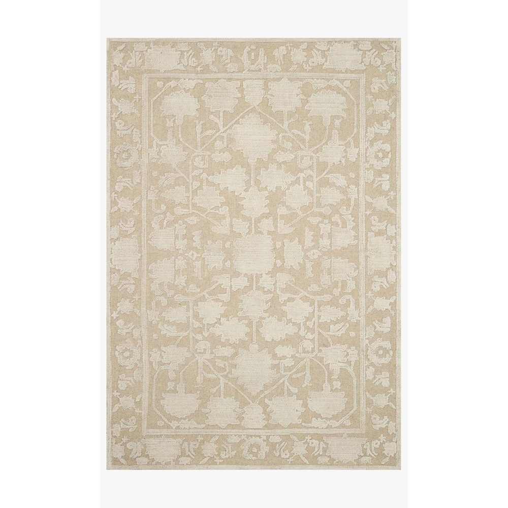 image:imageLoloi Magnolia Home by Joanna Gaines Gloria BarkKhaki 50 x 76 Area RugNatural Ivory