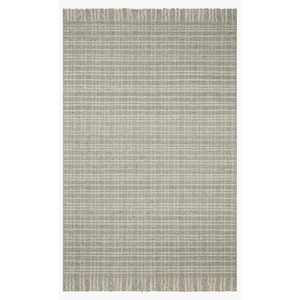 Loloi Joanna Gaines Caleb Collection, Grey & Natural, 3′-6″ x 5′-6″ Accent Rug – Timeless Plaid Area Rugs for Living Room Bedroom Entryway & Hallway No Shed High Traffic Home Decor Rug
