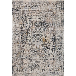Loloi Leigh Collection LEI-04 Silver/Multi 5′-3″ x 7′-6″ Area Rug(Ivory / Granite)