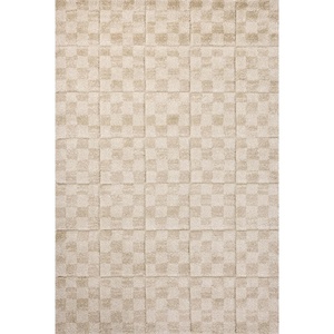 Loloi Silas Mocha/Champagne 5′-3″ x 7′-8″ Area Rug(Oatmeal / Sand)